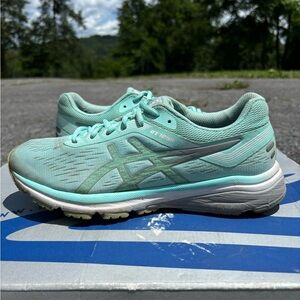 ASICS GT-1000 7 Running Shoes Sneakers Aqua/Green